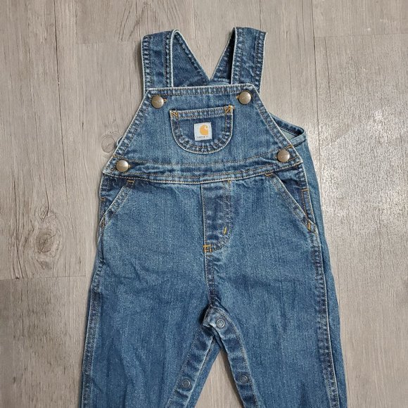 Carhartt Denim Overalls size 9 months - Picture 1 of 3